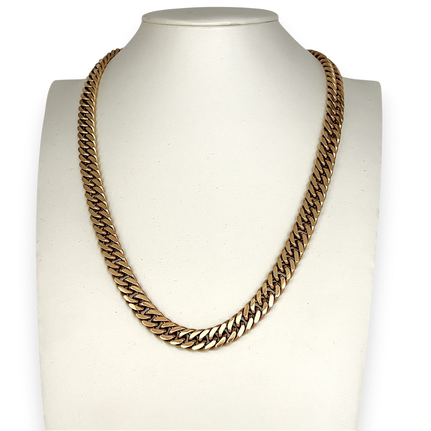 NZGD | 9ct Gold Behemoth Heavy 141.93g Curb Chain 55cm