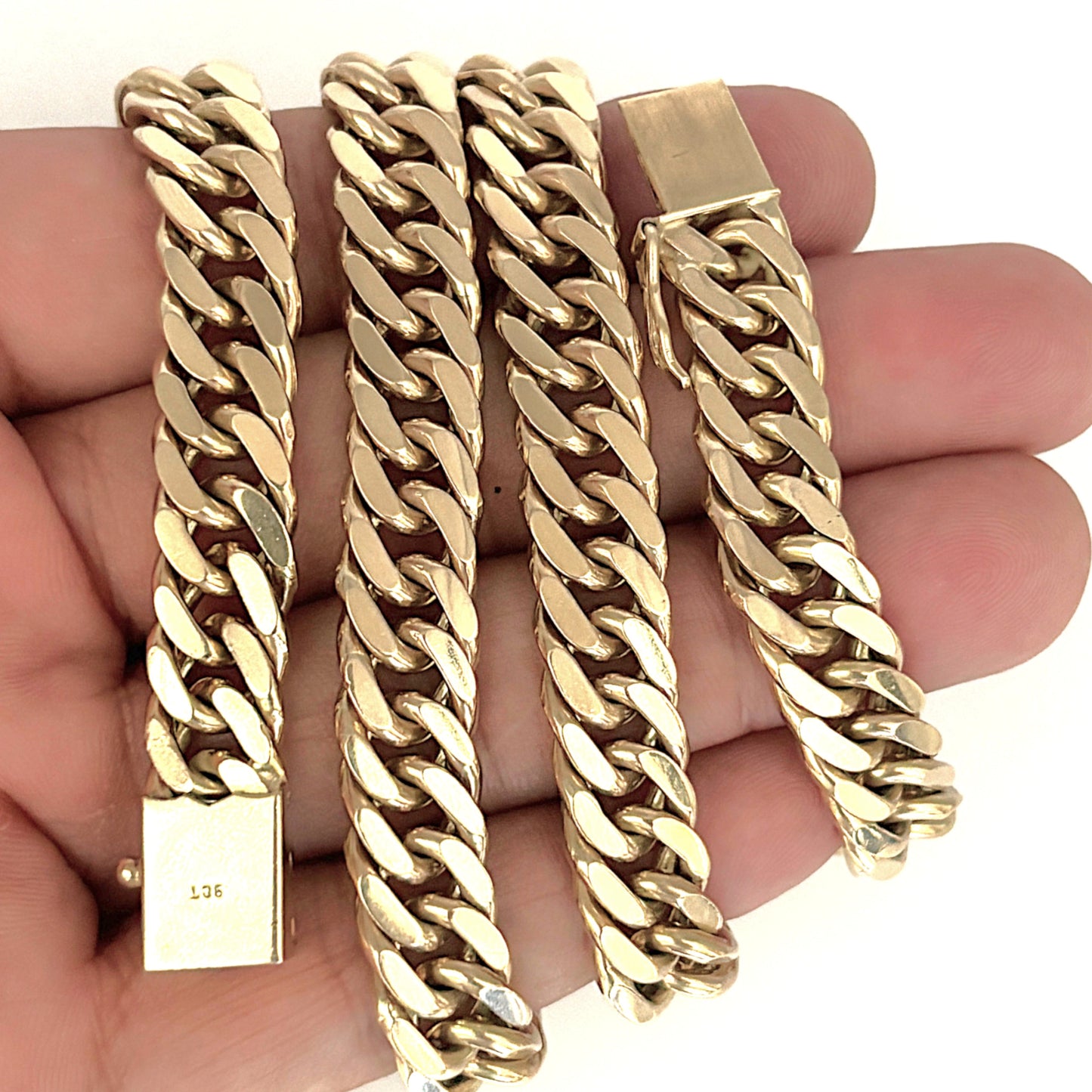 NZGD | 9ct Gold Behemoth Heavy 141.93g Curb Chain 55cm