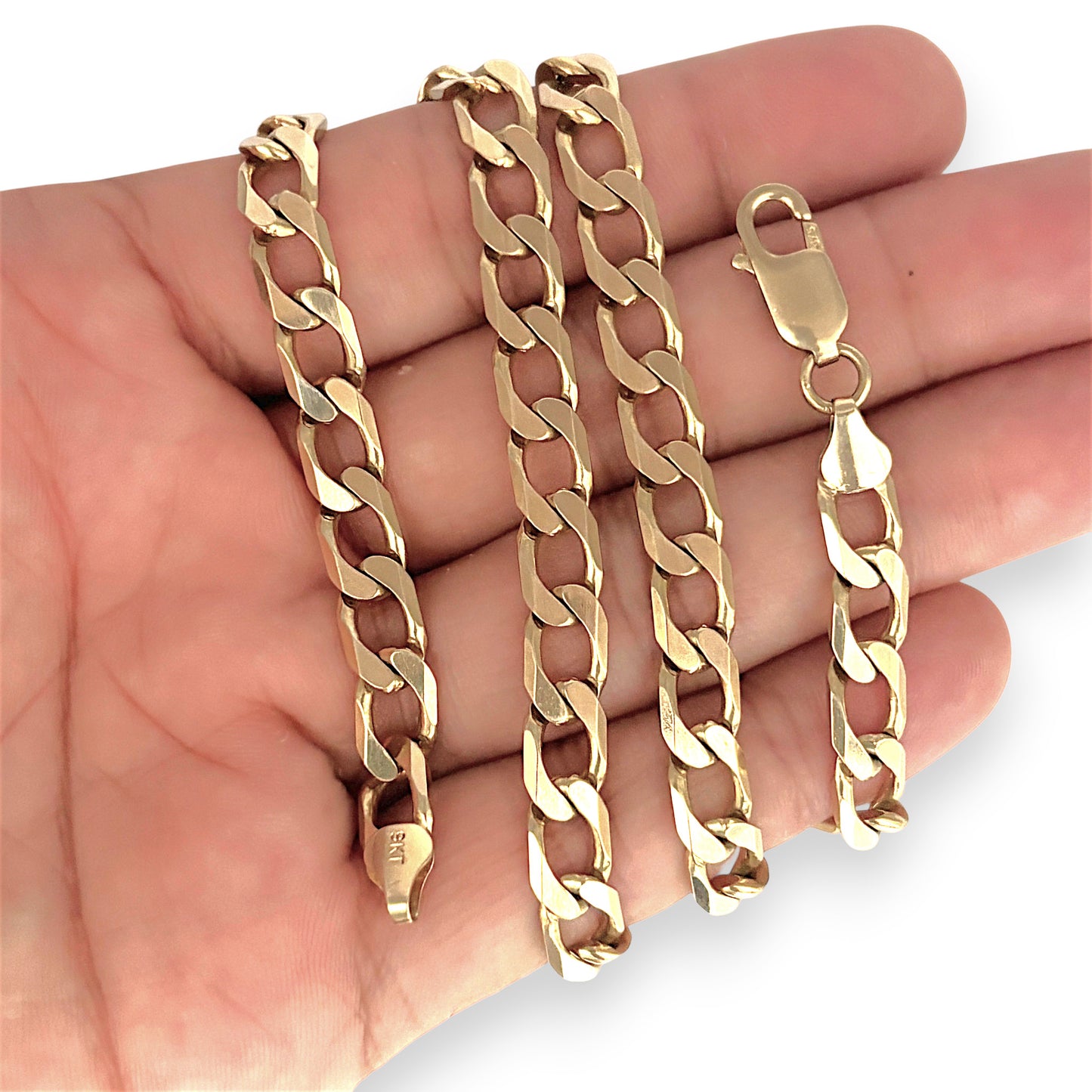 NZGD | 9ct Gold Seraphine Curb Link Chain 57cm