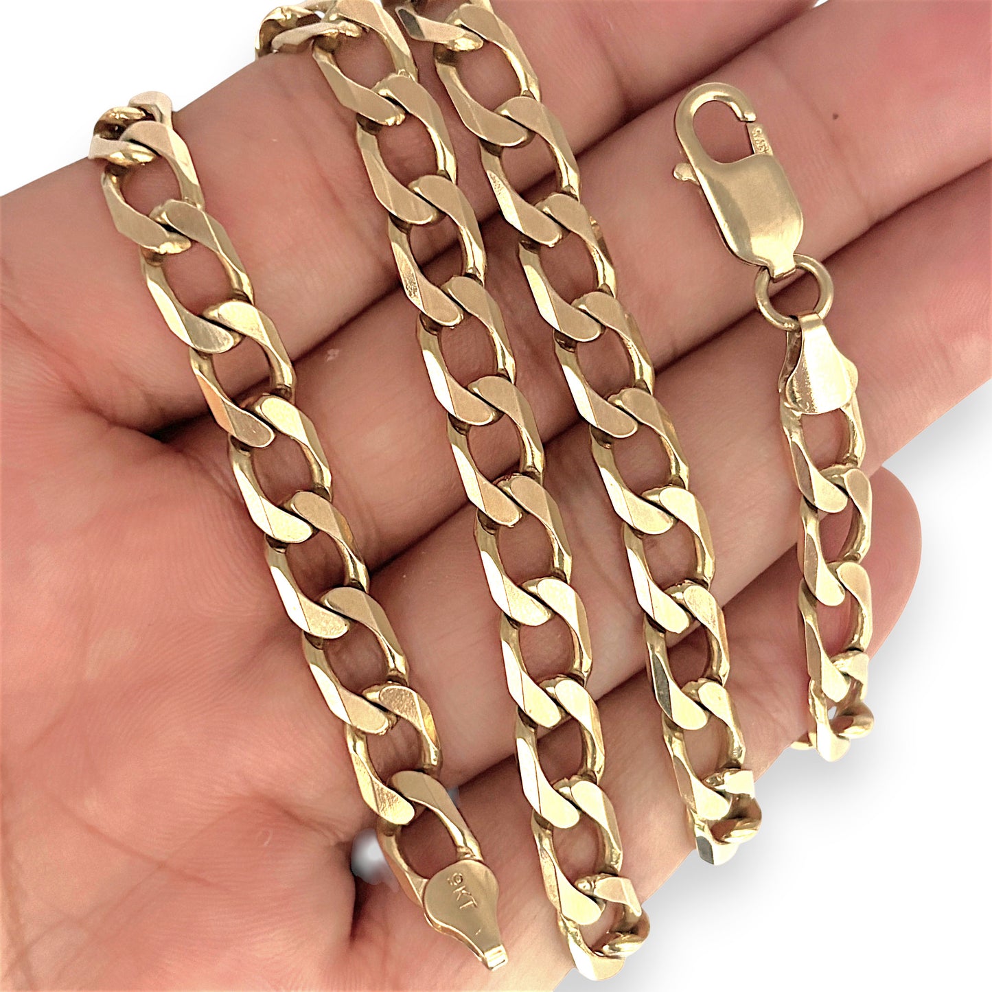 NZGD | 9ct Gold Seraphine Curb Link Chain 57cm