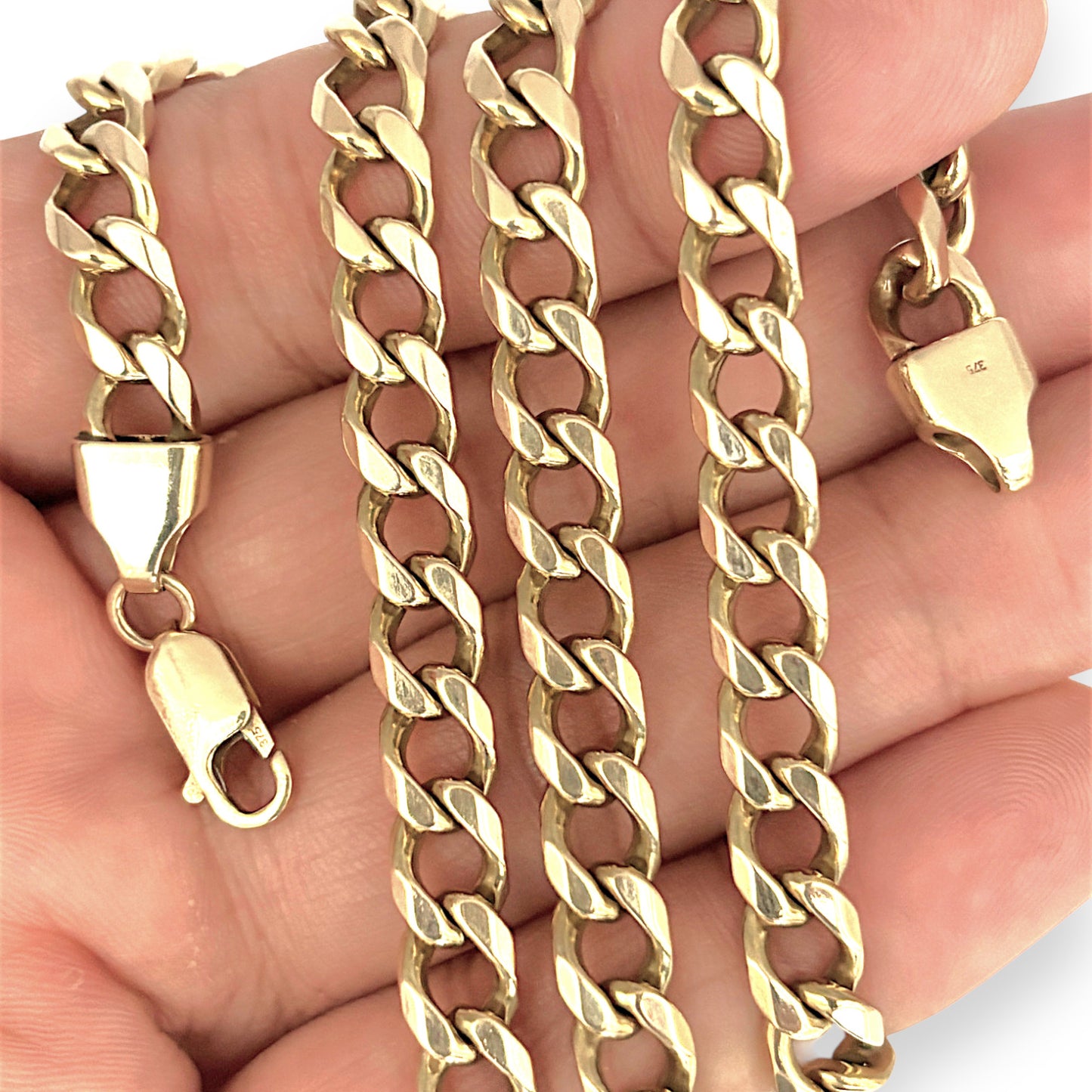 NZGD | 9ct Gold Eternal Monarch Curb Chain 60cm