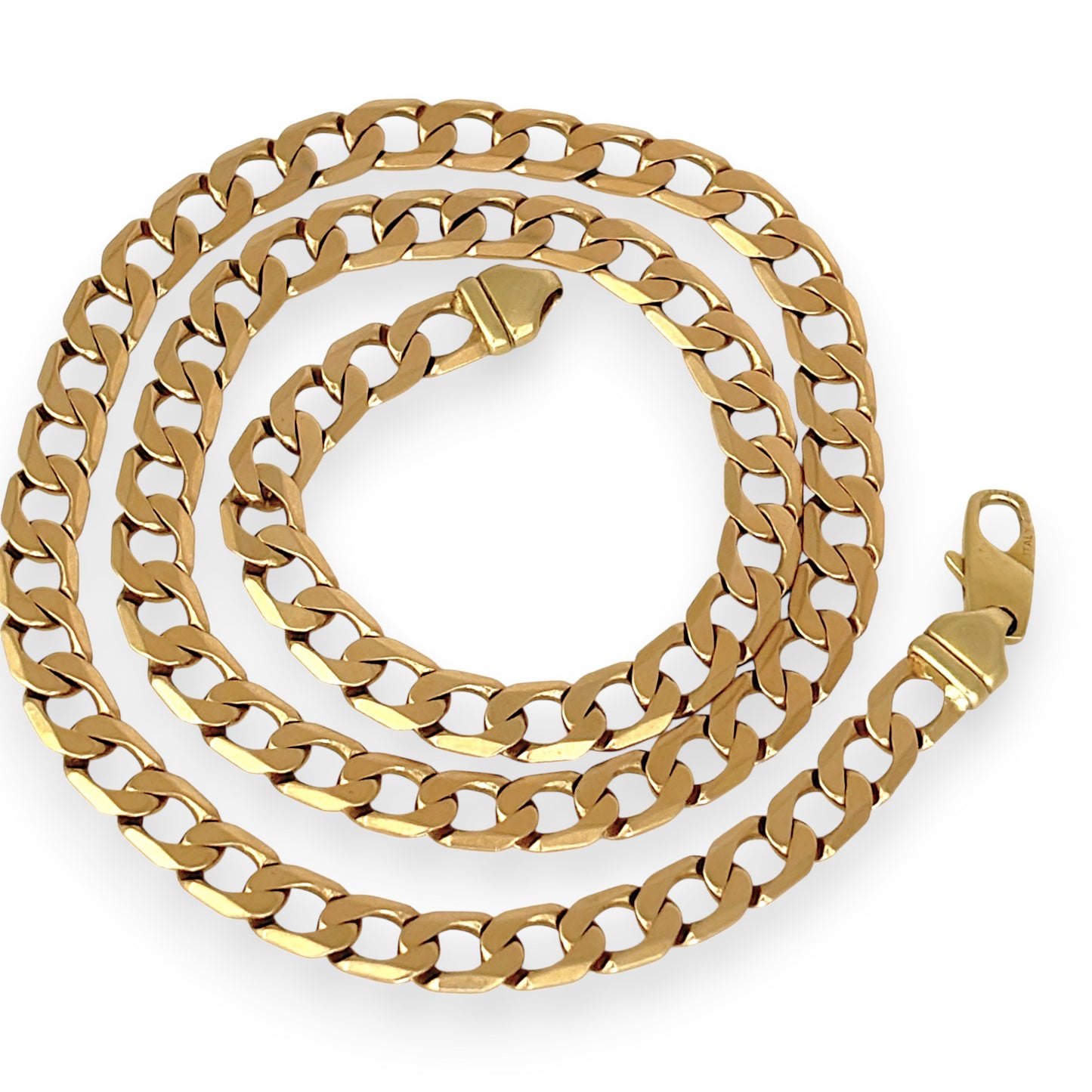 NZGD | 9ct Gold Lustre Royale Curb Chain 58cm