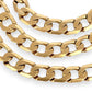 NZGD | 9ct Gold Lustre Royale Curb Chain 58cm