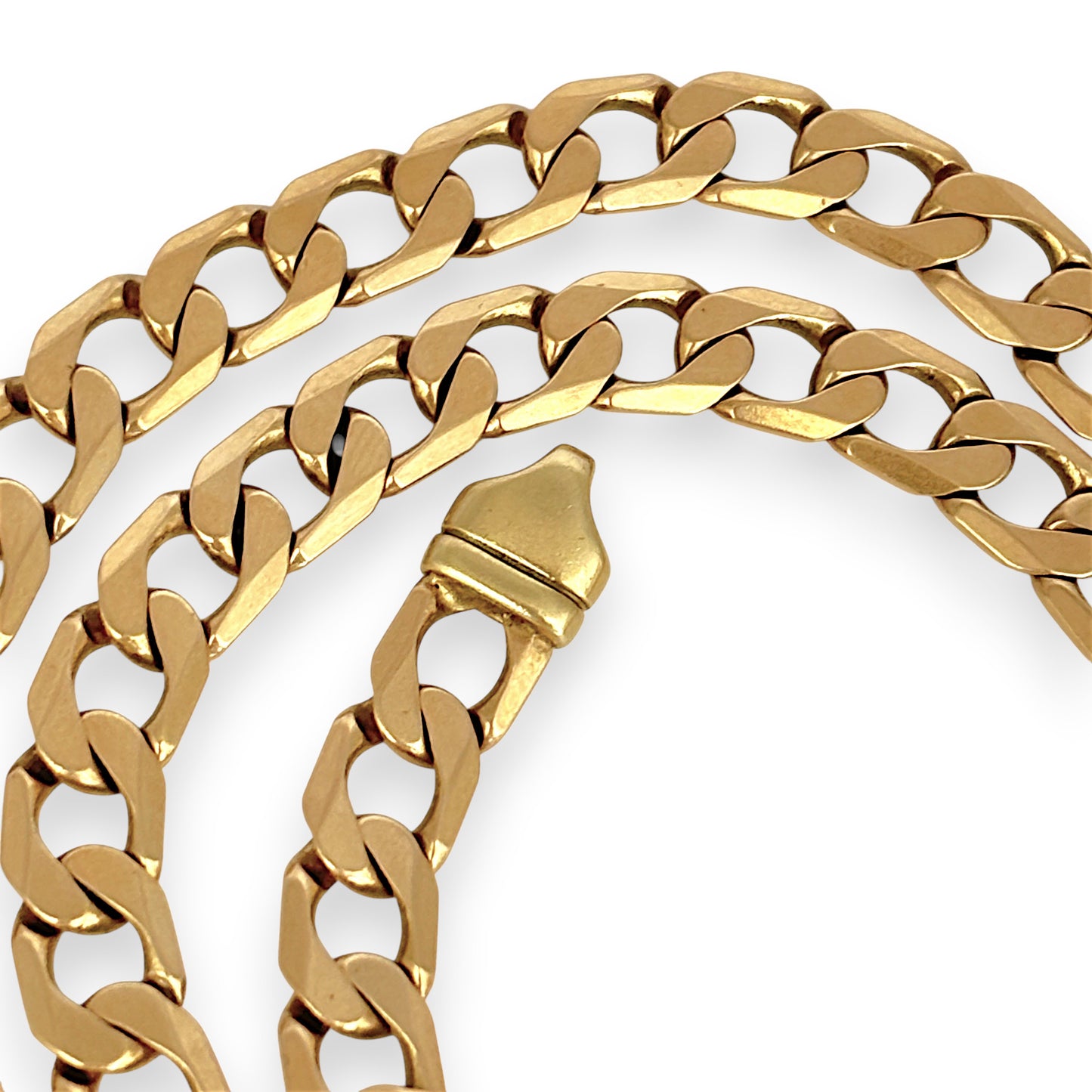 NZGD | 9ct Gold Lustre Royale Curb Chain 58cm