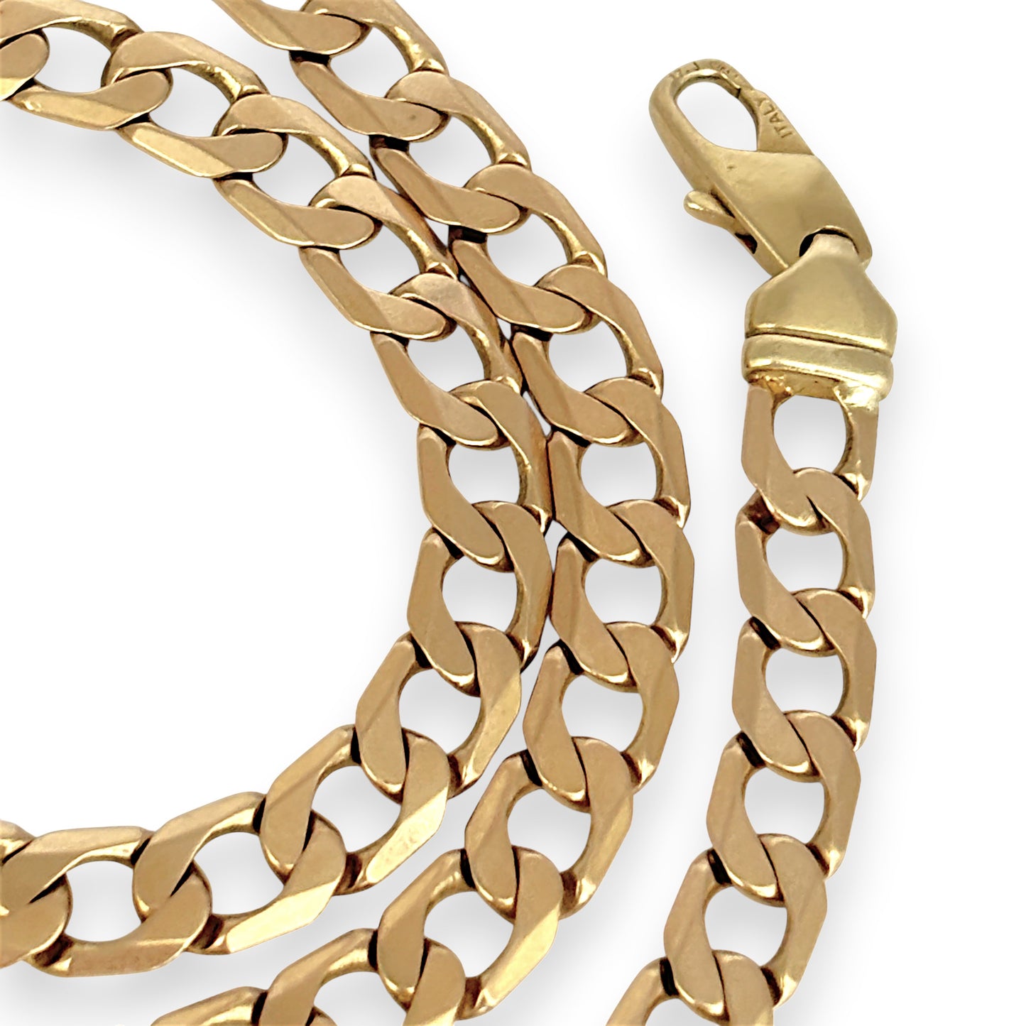 NZGD | 9ct Gold Lustre Royale Curb Chain 58cm