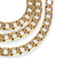 NZGD | 9ct Gold Lustre Royale Curb Chain 58cm