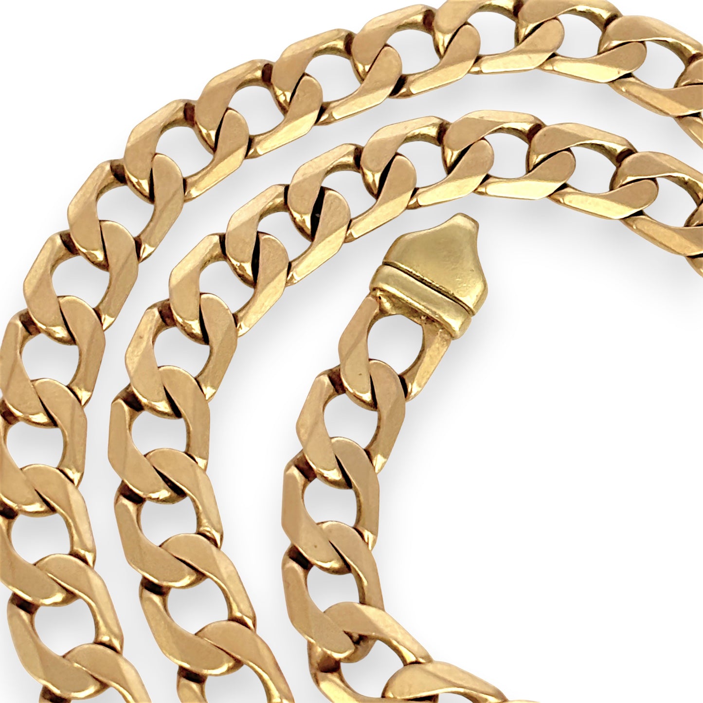NZGD | 9ct Gold Lustre Royale Curb Chain 58cm