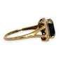 9ct Gold Sapphire Ring, Size O. R # 336