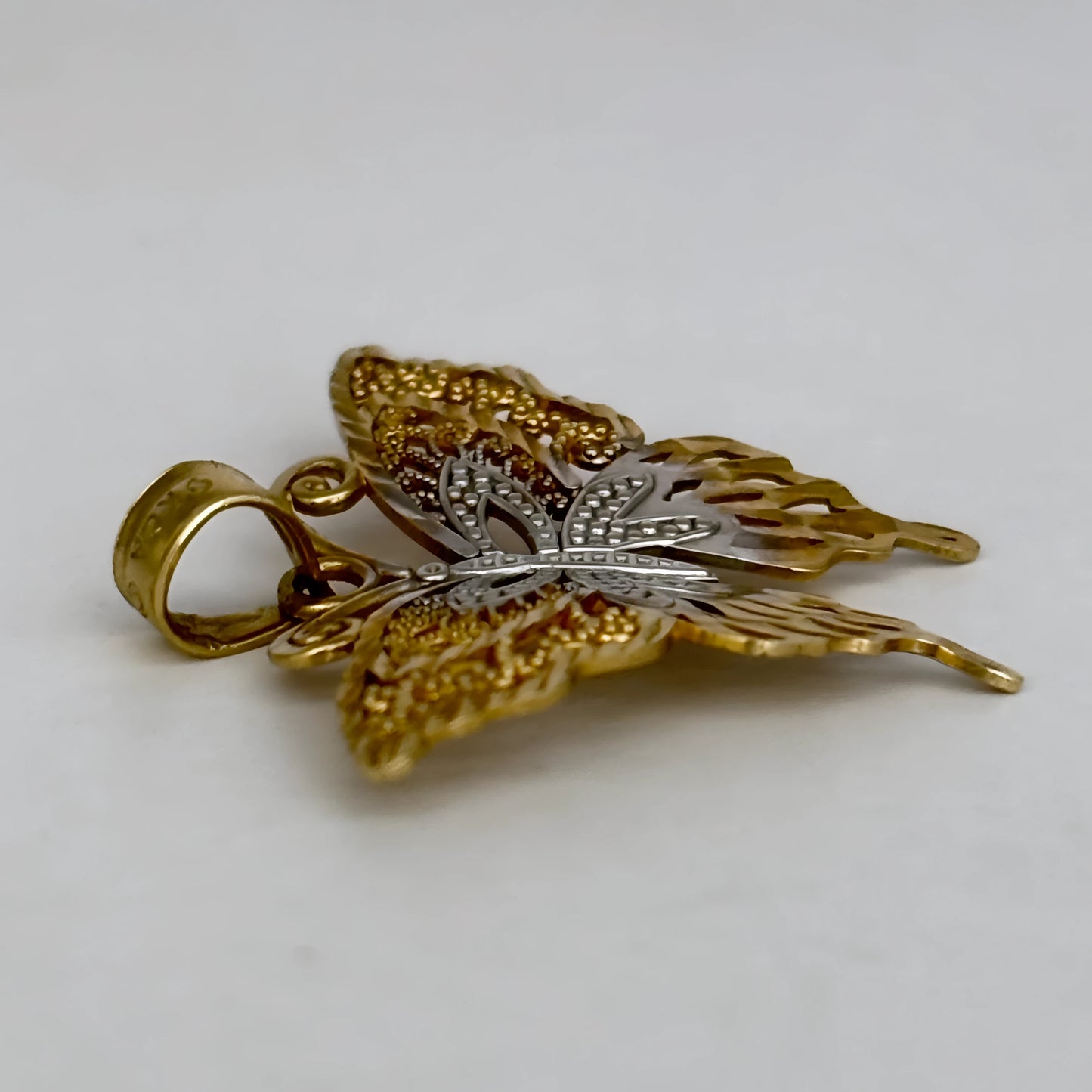 NZGD | 9ct Gold Celestial Filigree Butterfly Pendant