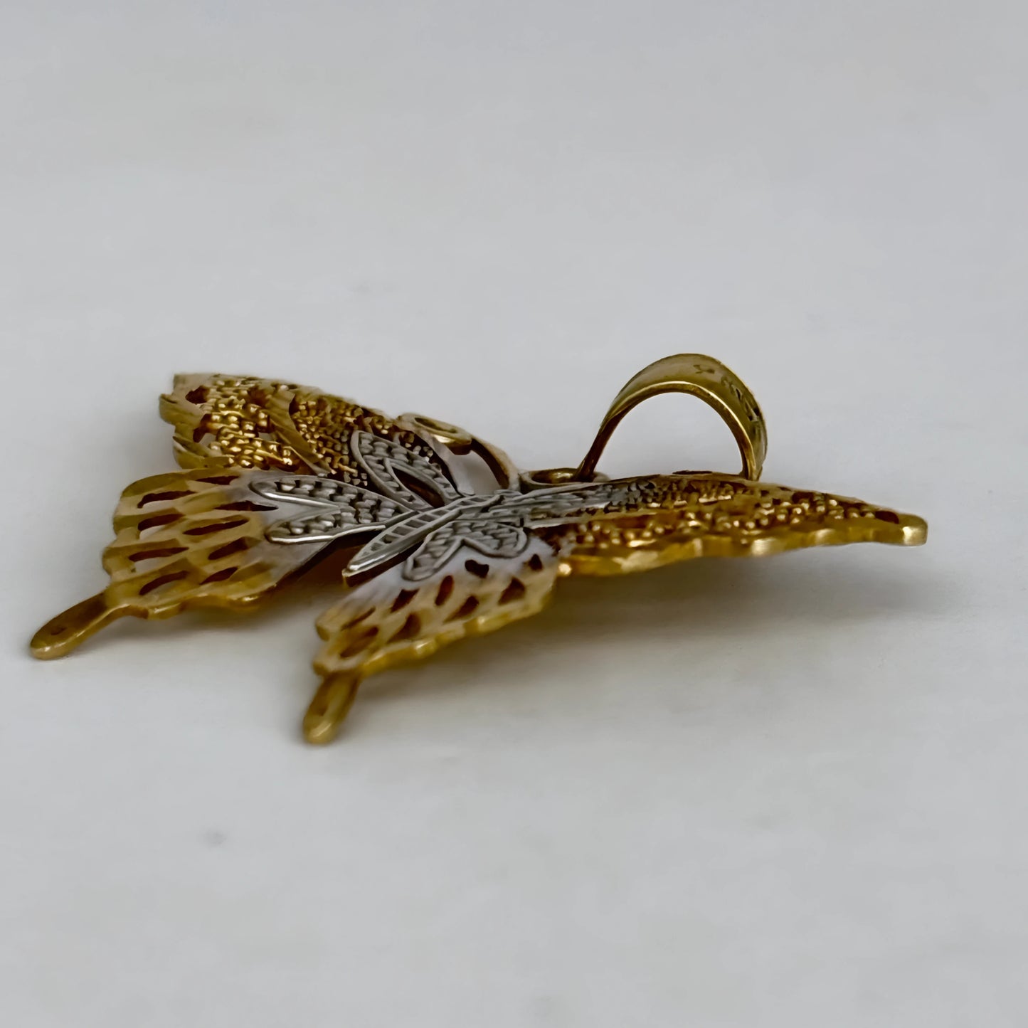 NZGD | 9ct Gold Celestial Filigree Butterfly Pendant