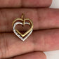 NZGD | 9ct Two Tone Gold Intertwined Hearts Reverie Pendant