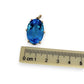 BRAND NEW | Statement 31.07ct Blue Topaz Pendant in 9ct Gold Valuation $3,900