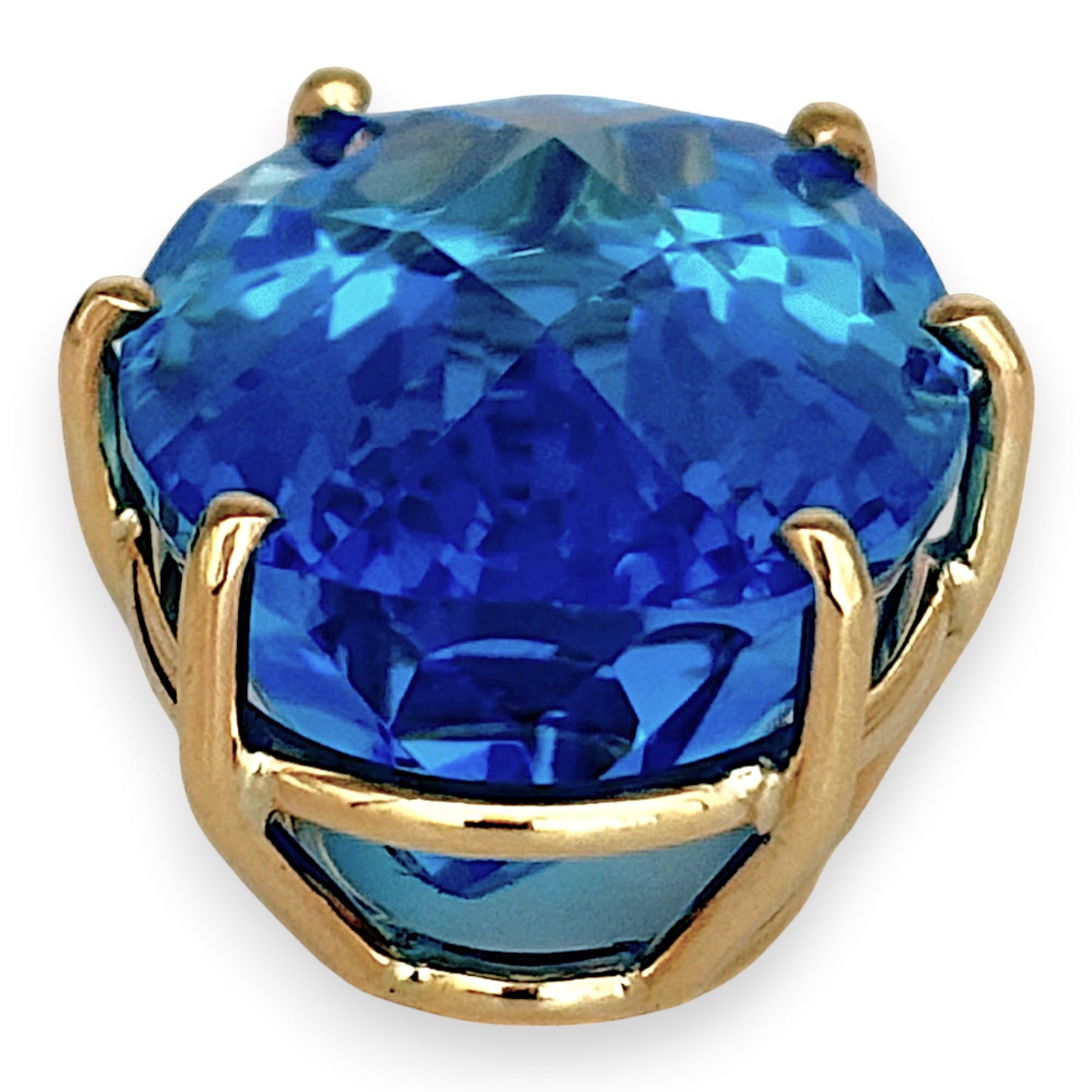 BRAND NEW | Statement 31.07ct Blue Topaz Pendant in 9ct Gold Valuation $3,900