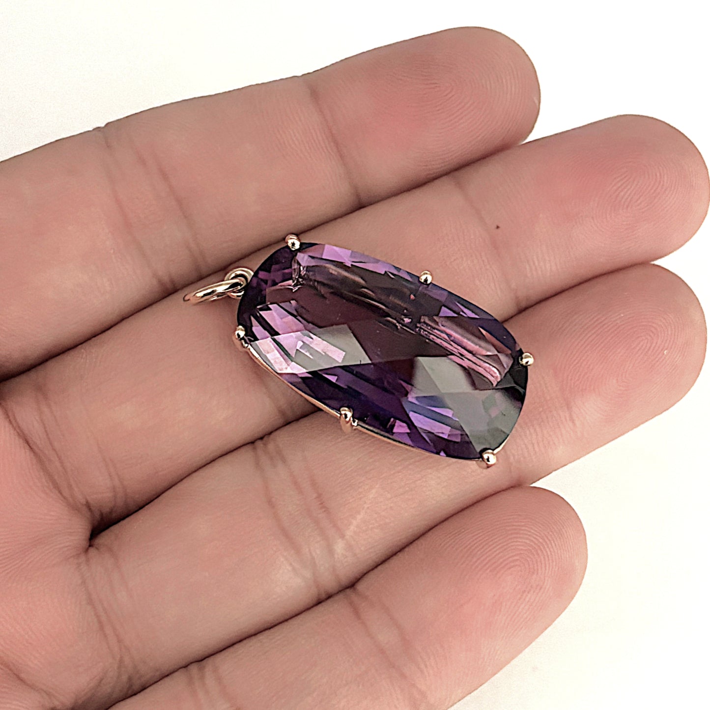 BRAND NEW | Majestic 29.1ct Amethyst Pendant in Hand‑Crafted 9ct Gold