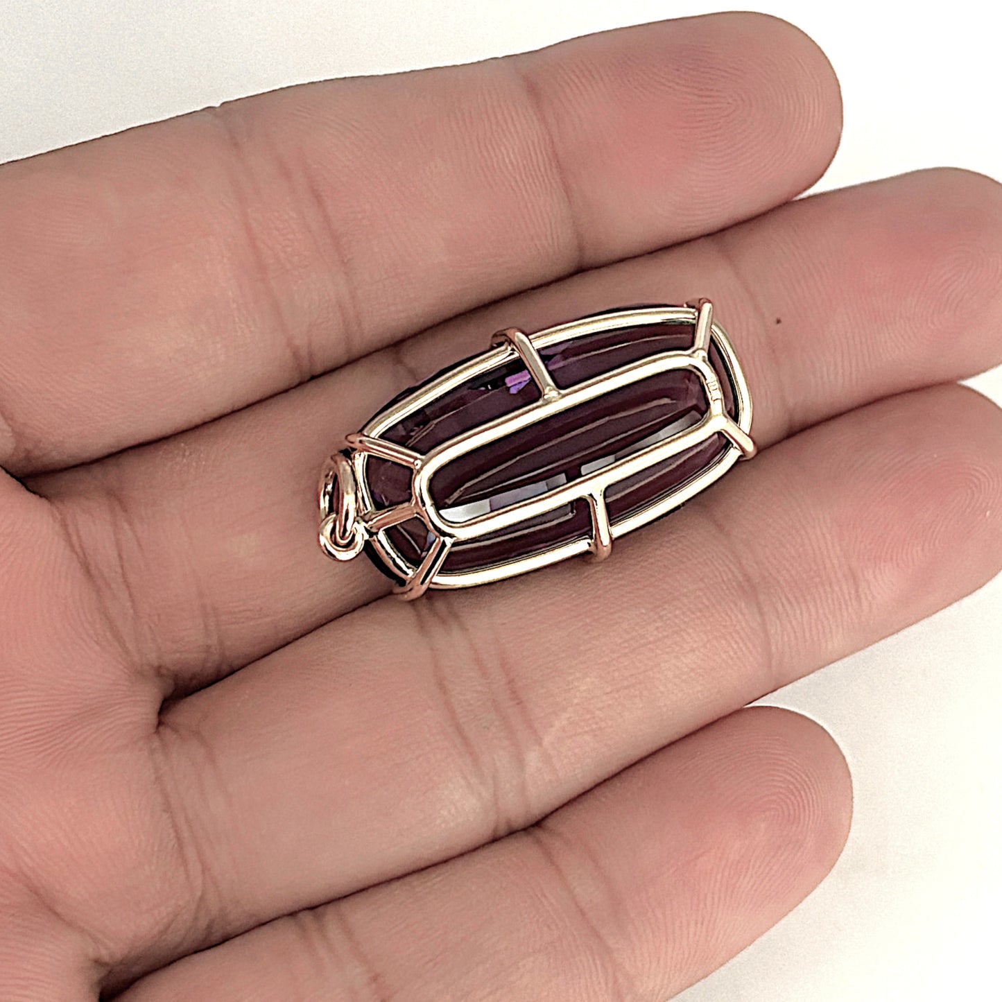 BRAND NEW | Majestic 29.1ct Amethyst Pendant in Hand‑Crafted 9ct Gold