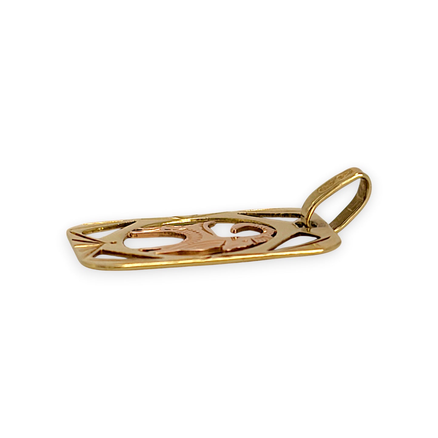 BRAND NEW | 9ct Gold Auric Zodiac Goat Charm / Pendant