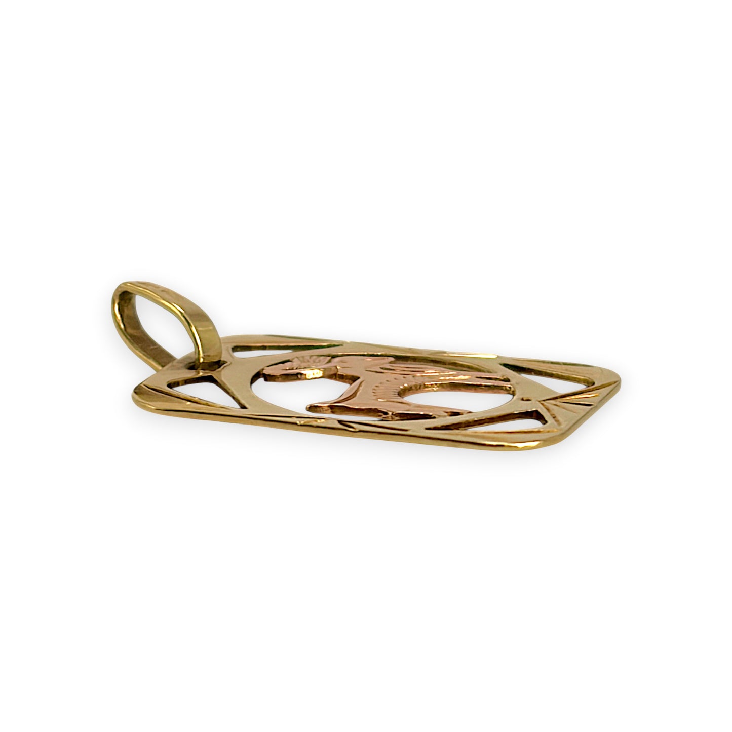 BRAND NEW | 9ct Gold Auric Zodiac Goat Charm / Pendant