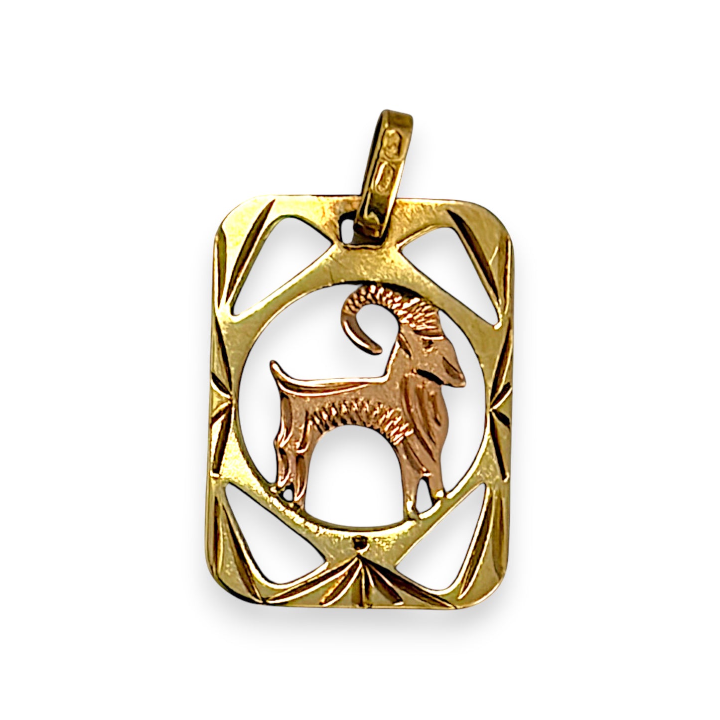 BRAND NEW | 9ct Gold Auric Zodiac Goat Charm / Pendant