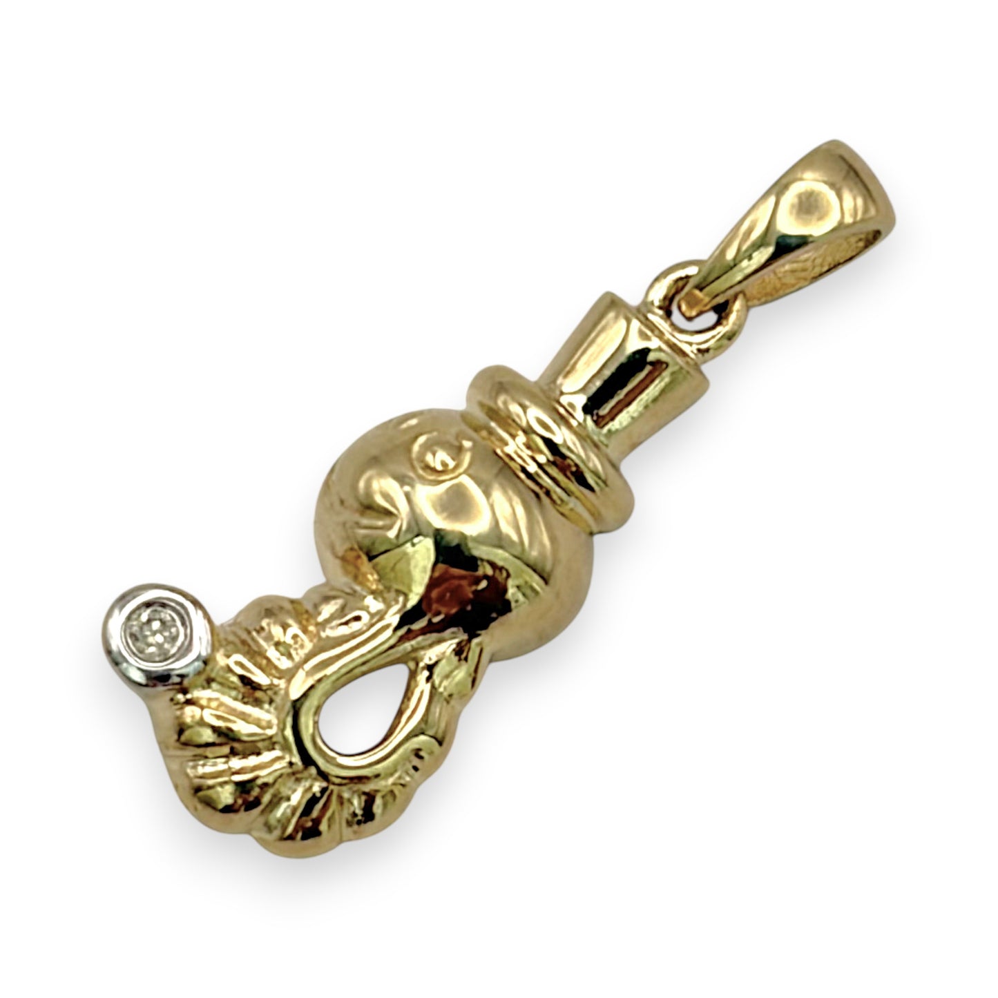 BRAND NEW | 9ct Gold Golden Whimsy Wanderer Pendant with Diamond Accent