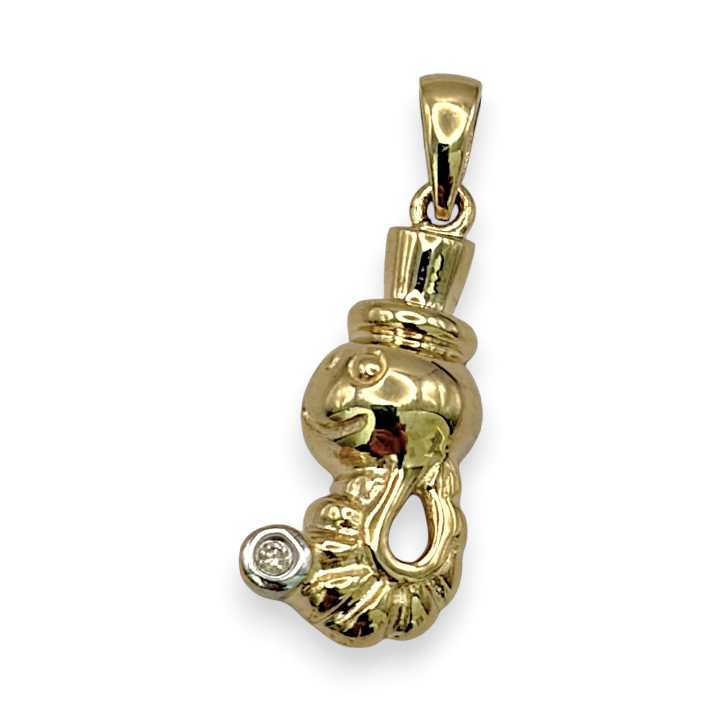 BRAND NEW | 9ct Gold Golden Whimsy Wanderer Pendant with Diamond Accent