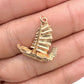 BRAND NEW | 14ct Gold Golden Voyager Charm / Pendant
