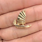 BRAND NEW | 14ct Gold Golden Voyager Charm / Pendant