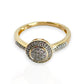 9ct Gold Double Tier Round Diamond Ring. Valuation $2,050. R # 339