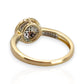 9ct Gold Double Tier Round Diamond Ring. Valuation $2,050. R # 339