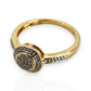 9ct Gold Double Tier Round Diamond Ring. Valuation $2,050. R # 339