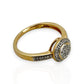 9ct Gold Double Tier Round Diamond Ring. Valuation $2,050. R # 339
