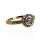 9ct Gold Double Tier Round Diamond Ring. Valuation $2,050. R # 339