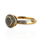 9ct Gold Double Tier Round Diamond Ring. Valuation $2,050. R # 339