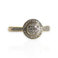9ct Gold Double Tier Round Diamond Ring. Valuation $2,050. R # 339