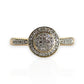9ct Gold Double Tier Round Diamond Ring. Valuation $2,050. R # 339