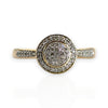 9ct Gold Double Tier Round Diamond Ring. Valuation $2,050. R # 339