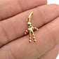 BRAND NEW | 9ct Gold Auric Vintage Stick‑Man Charm- UNOAERRE
