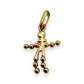 BRAND NEW | 9ct Gold Auric Vintage Stick‑Man Charm- UNOAERRE