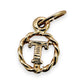 BRAND NEW | 9ct Gold Timless  “T” Initial Charm / Pendant 9.3mm
