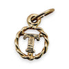 BRAND NEW | 9ct Gold Timless  “T” Initial Charm / Pendant 9.3mm