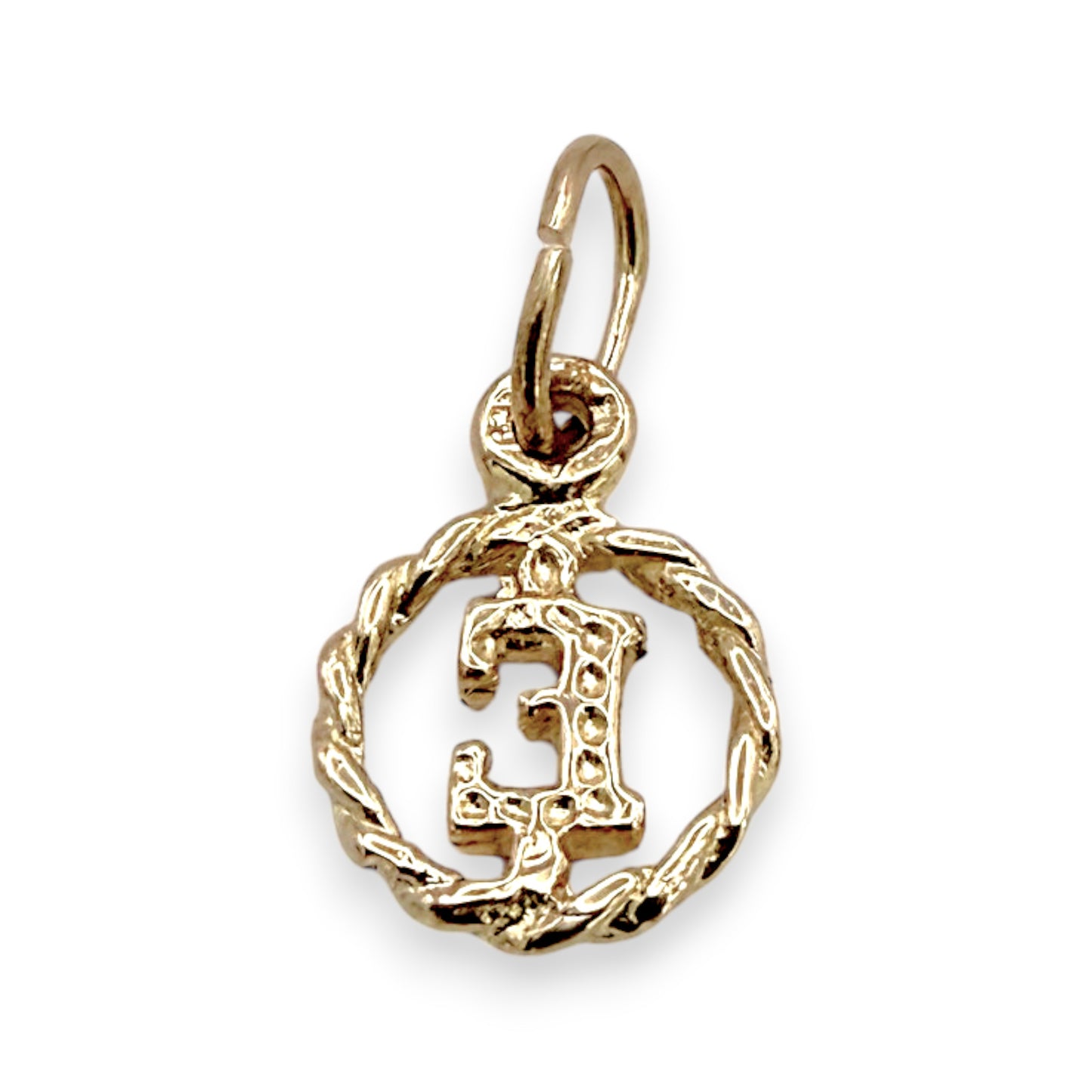 BRAND NEW| 9ct Gold Elegant “E” Charm/Pendant 9.4mm