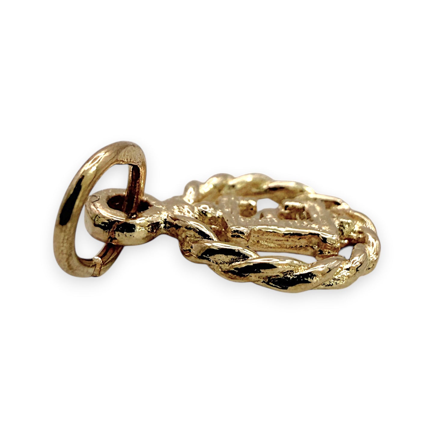BRAND NEW| 9ct Gold Elegant “E” Charm/Pendant 9.4mm