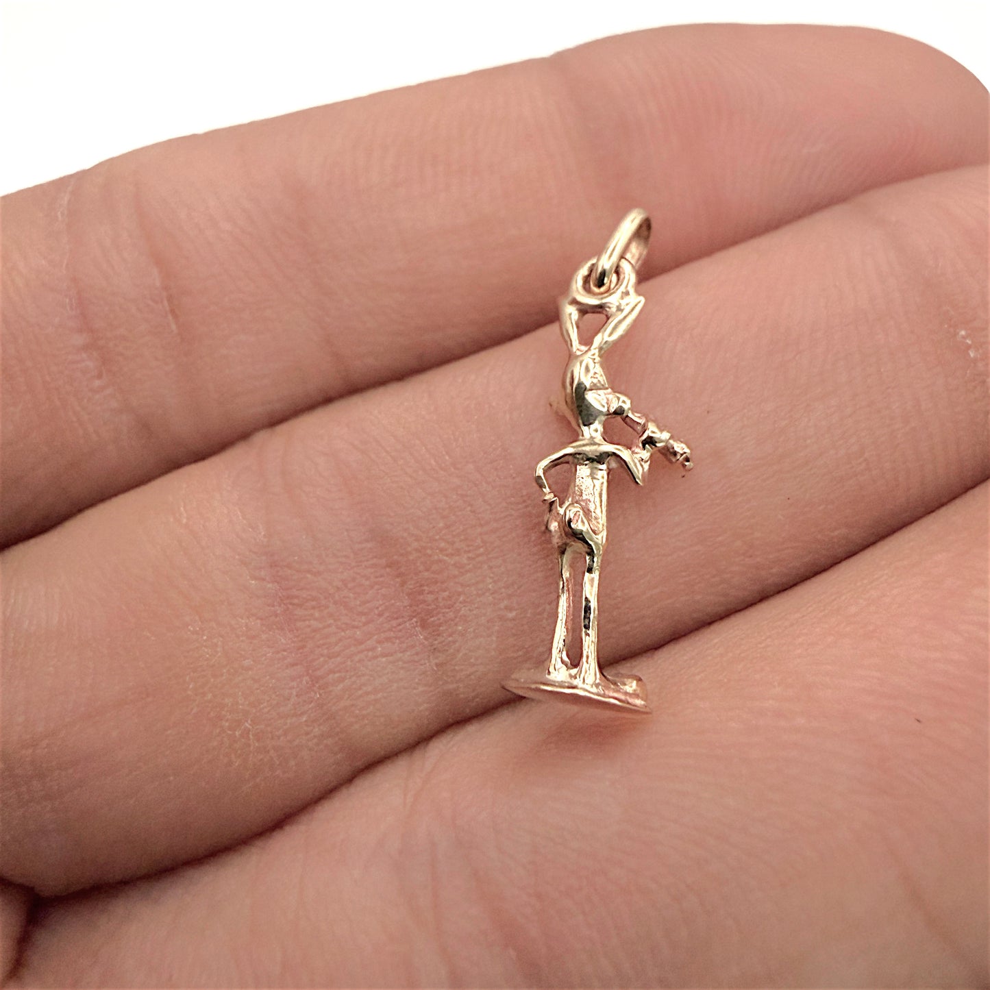 BRAND NEW | 9ct Gold Carrot Munch Bunny Charm/Pendant 19.8mm