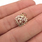 BRAND NEW | 9ct Gold Artisan Heart Charm/Pendant - Sweet 16