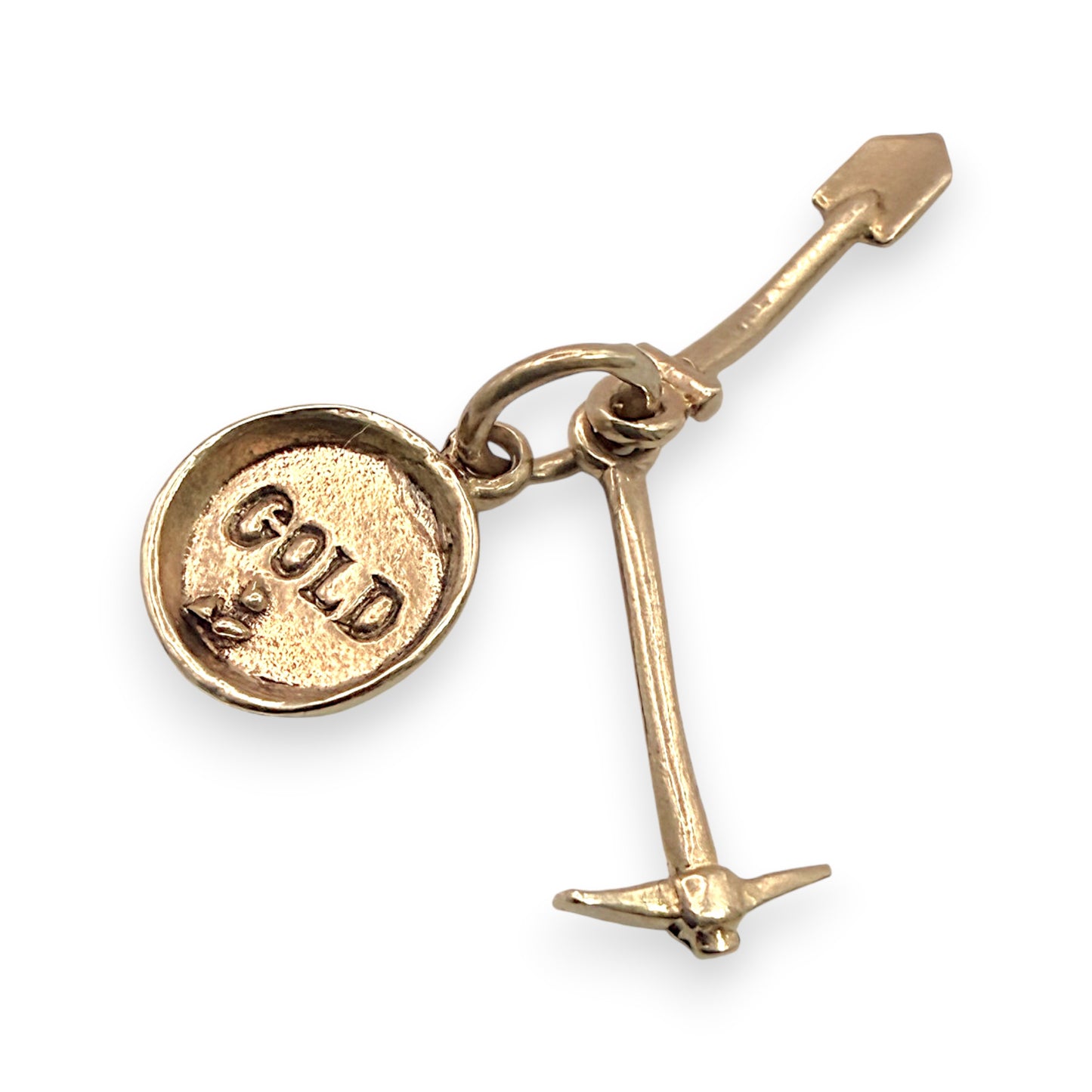 NZGD | 9ct Gold Shovel & Pickaxe Heritage Charm