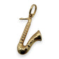 BRAND NEW | 9ct Gold Saxophone Pendant Charm