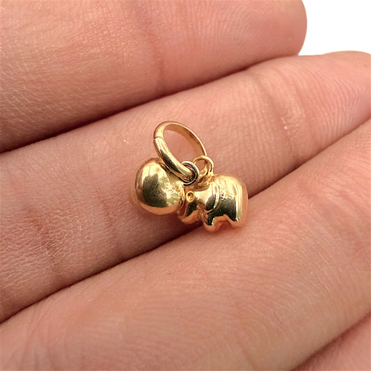 BRAND NEW | 9ct Gold Elephant Heart Harmony Charm