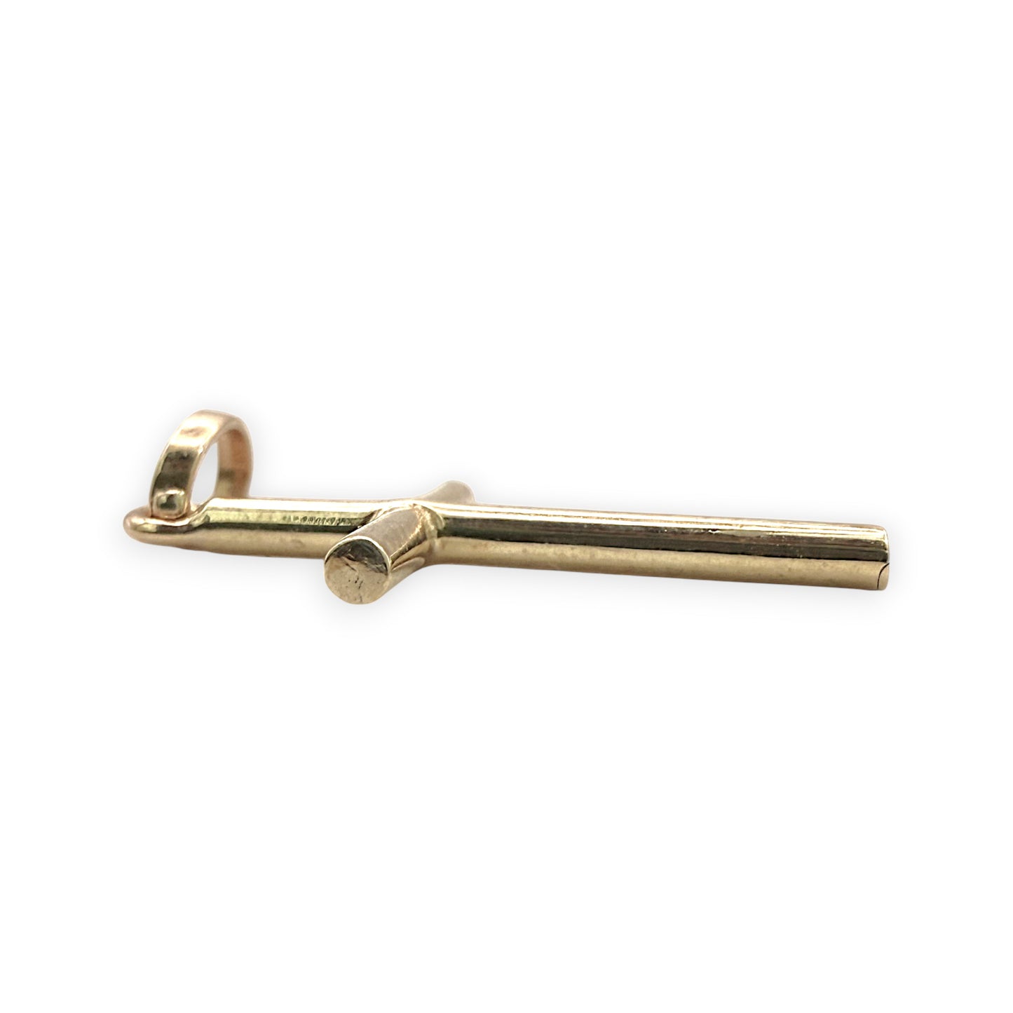 BRAND NEW | 9ct Gold  Minimalist  Cross Charm/Pendant 16.6mm