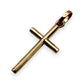 BRAND NEW | 9ct Gold  Minimalist  Cross Charm/Pendant 16.6mm