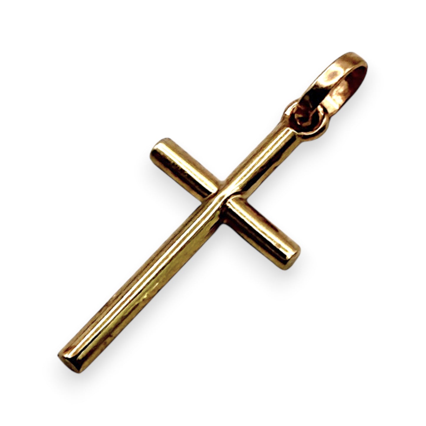BRAND NEW | 9ct Gold  Minimalist  Cross Charm/Pendant 16.6mm