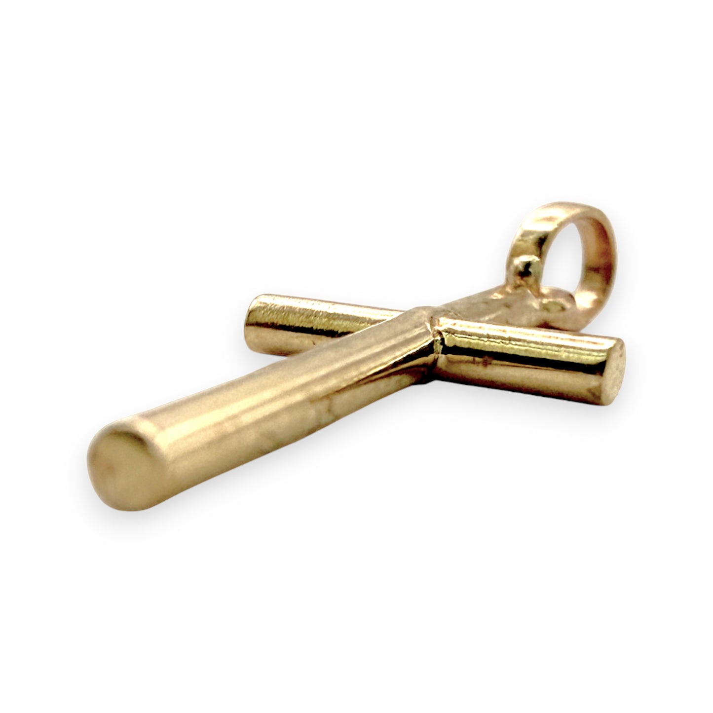 BRAND NEW | 9ct Gold  Minimalist  Cross Charm/Pendant 16.6mm